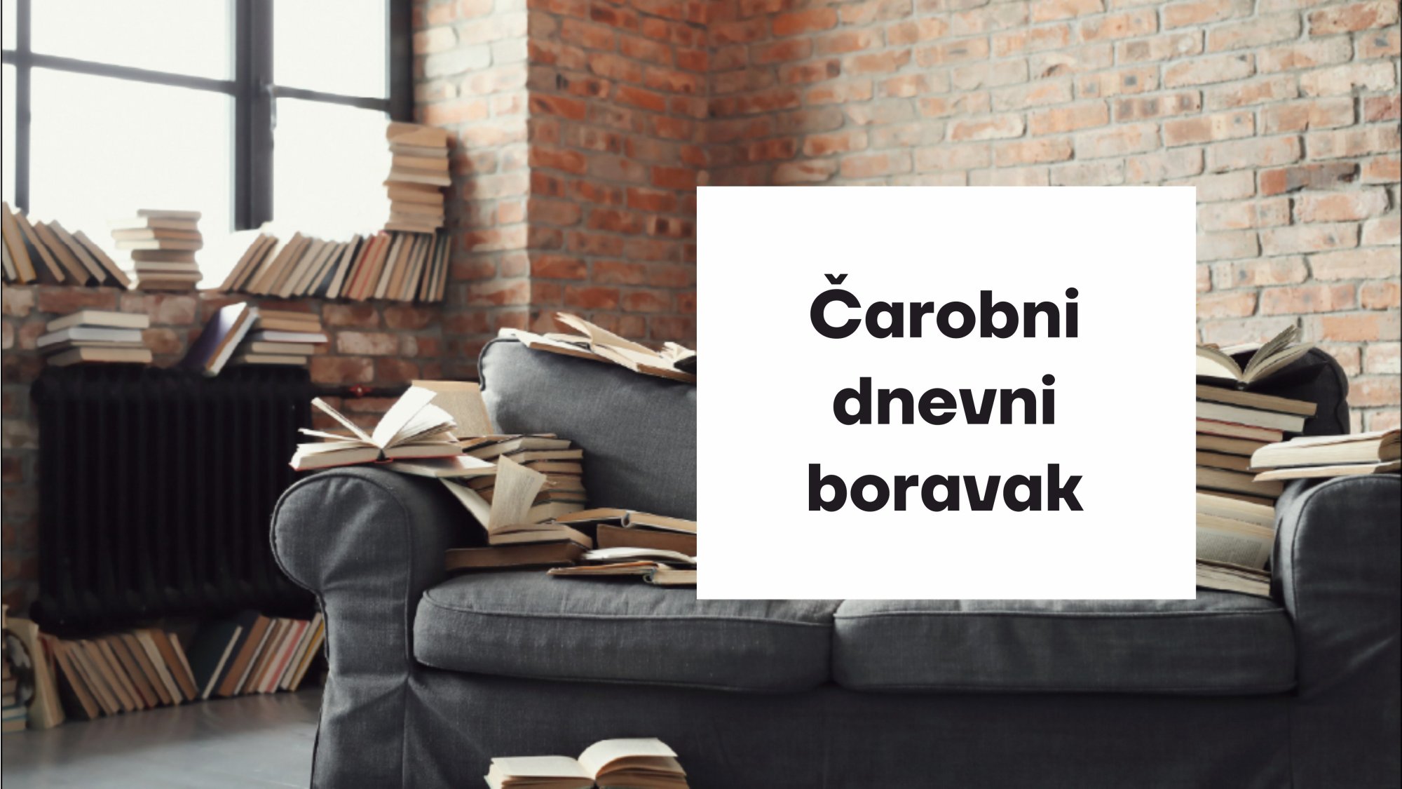 Obitelj Jaks i njihov čarobni dnevni boravak pun knjiga