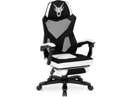 Gaming stolica Bing crno bela pogled sa strane