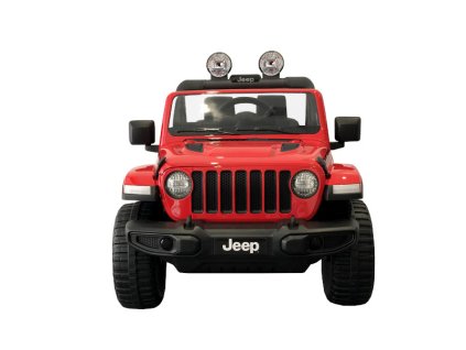 električni crveni automobil Jeep Wrangler
