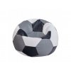 Bean bag nogometna lopta bijela crno siva
