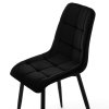 45024 15 jedalenska stolicka chic velvet cierna