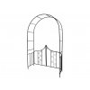 Vrtna pergola s vratima 138x40x240 cm pogled sprijeda