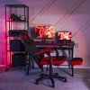 Podesiva gaming stolica crno crvena