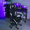 Gaming stolica crno bijela  Maximo