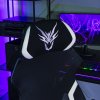 Gaming stolica crno bijela  Maximo