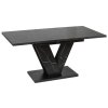 Clark blagovaonski stol 120 cm crni mramorni glamur