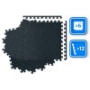 Pjenaste puzzle podloge crne 60 x 60 cm