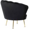 Fotelja crna velur Angel