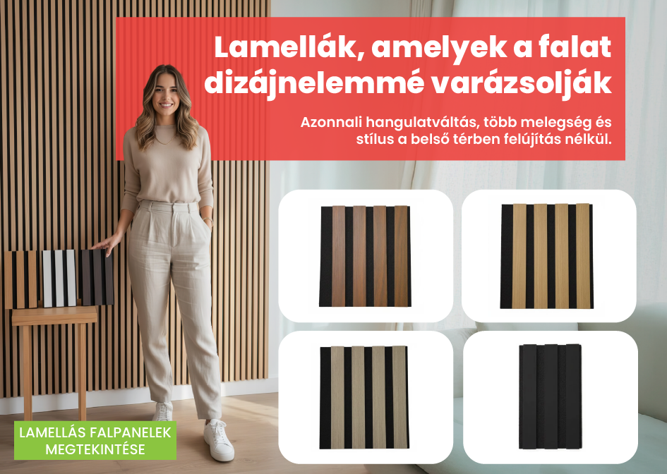 lamellás panel