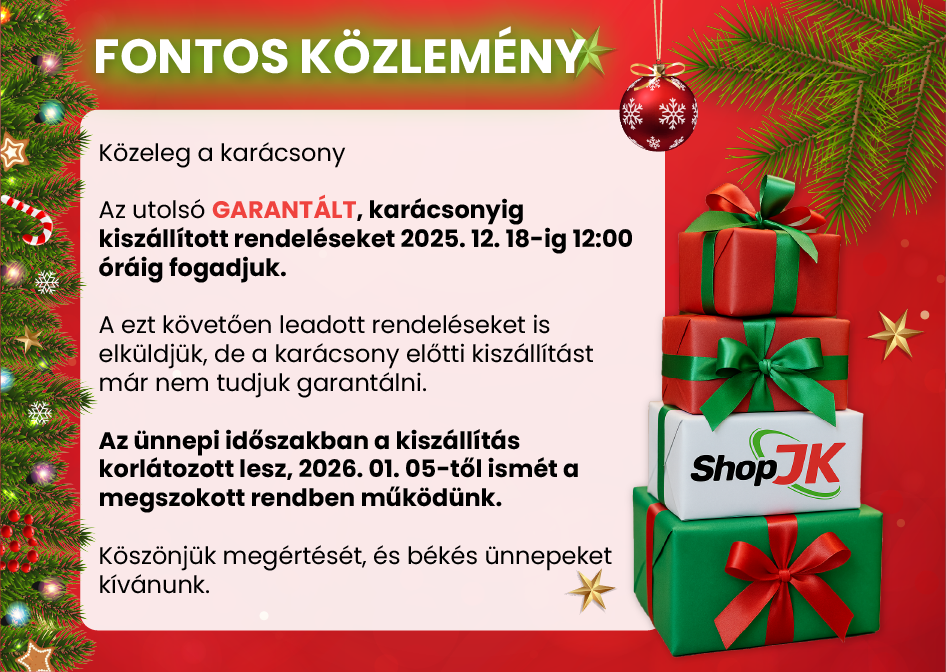 Fontos rendelési értesítés