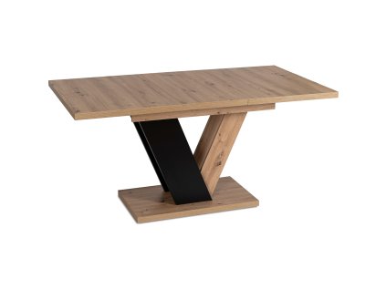 Clark étkezőasztal 120 cm tölgyfa artisan fekete