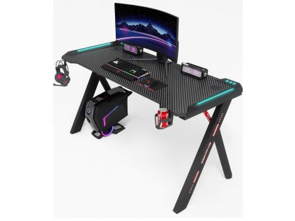 Fekete BG03 gamer asztal bemutatója
