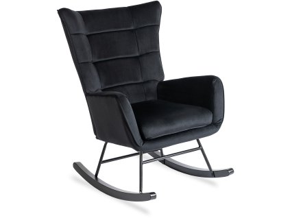 Jackson szárnyas hintaszék fekete