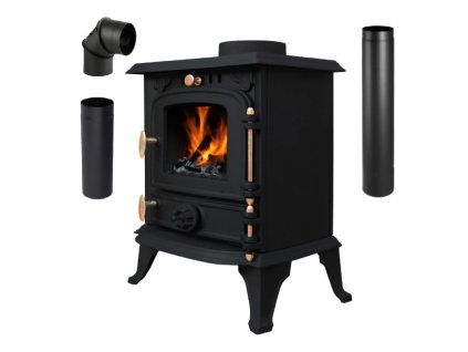 Fatüzelésű öntöttvas kályha 4,5 kW Diana