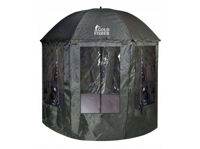 Parasol wedkarski namiot z oslona JUKON ciemno zielony