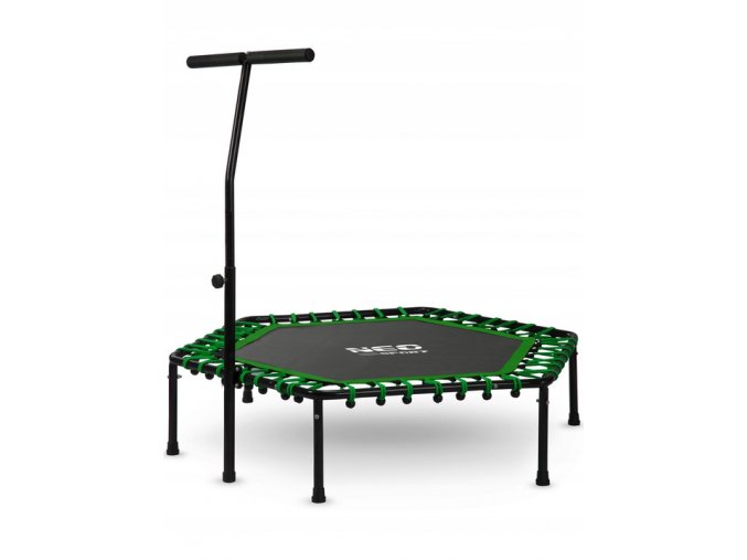51219 fitness trampolina s uchytom zelena ns 103