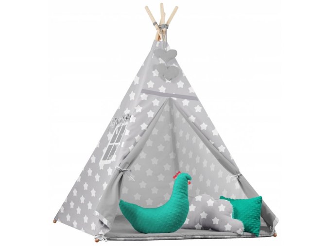 TEEPEE GYERMEK SÁTOR - STAR 120 X 120 CM