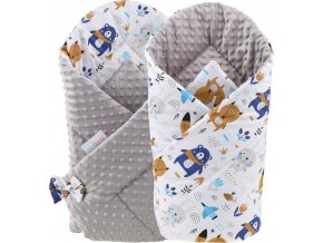 BABYMAM ROZEK BECIK NIEMOWLECY OTULACZ MINKY 80x80