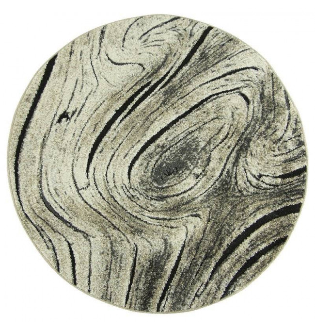 shopJK SZŐNYEG LOFT RÖVID BOLYHOS BÉZS - FEKETE 160x160 E265A-FLE67