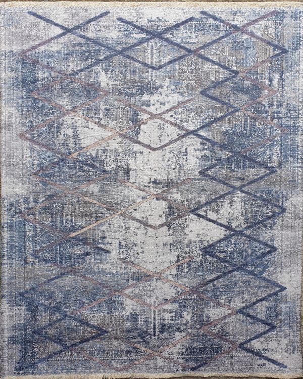 shopJK LAPOS SZŐNYEG BANCO 75X150 BÉZS-KÉK P1037