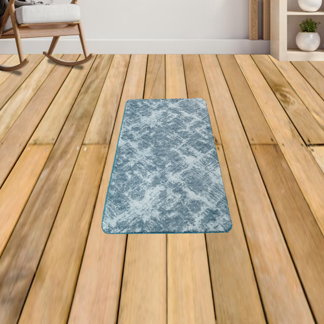 shopJK PLÜSS SZŐNYEG VITRIN 60X100 FEHÉR-TÜRKIZKÉK BT005