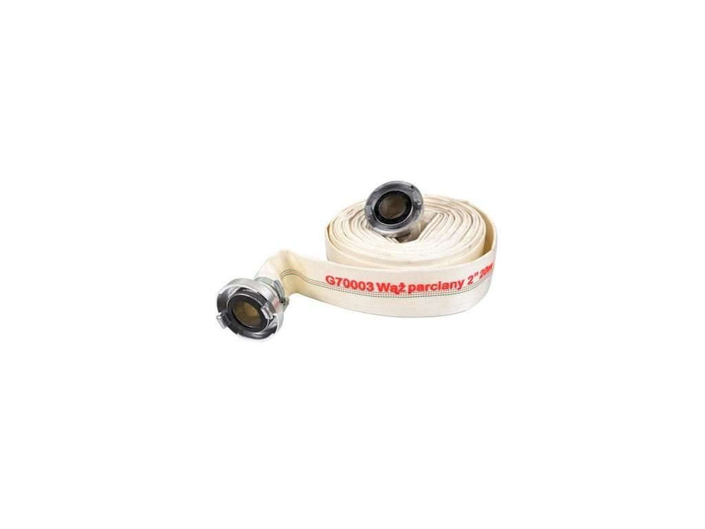 ShopJK TŰZOLTÓTÖMLŐ 2" 20M GEKO TÖMLŐVÉGEKKEL