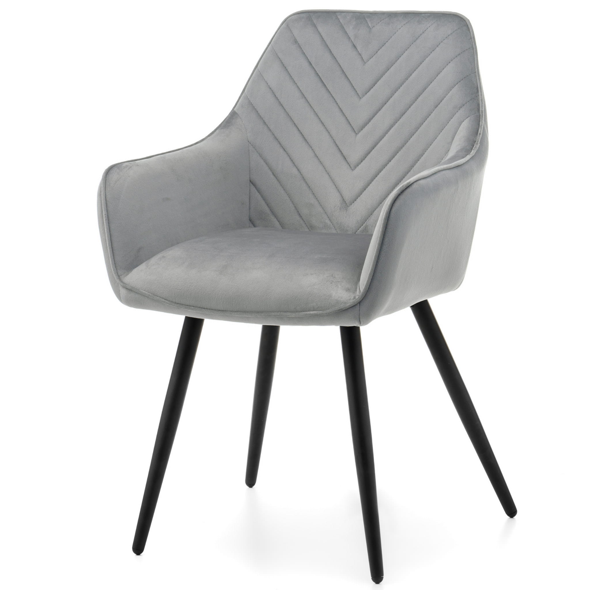 shopJK ÉTKEZŐSZÉK VASTO BÁRSONY VILÁGOS SZÜRKE