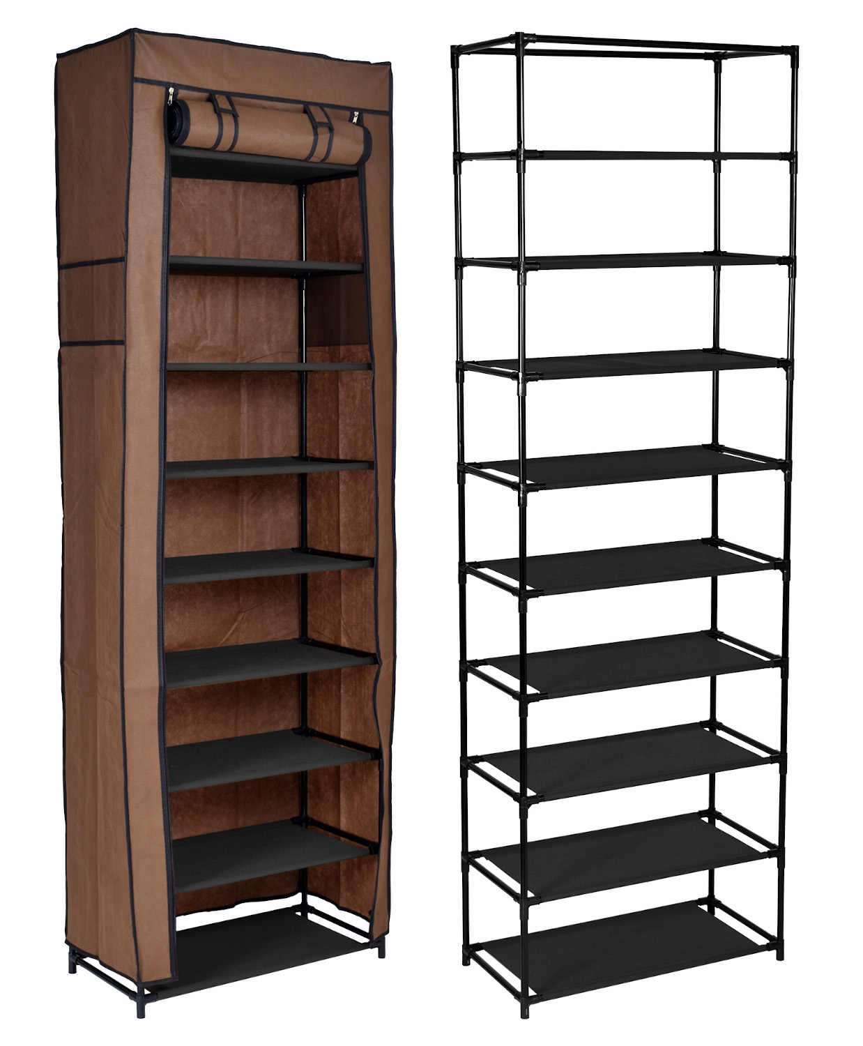 ShopJK TEXTIL RUHÁSSZEKRÉNY LEA - BARNA