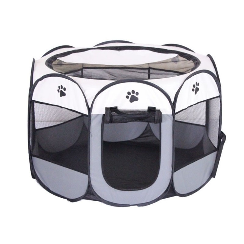 shopJK ÖSSZECSUKHATÓ JÁRÓKA KUTYÁNAK ÉS MACSKÁNAK - SZÜRKE - KOJ02SZ