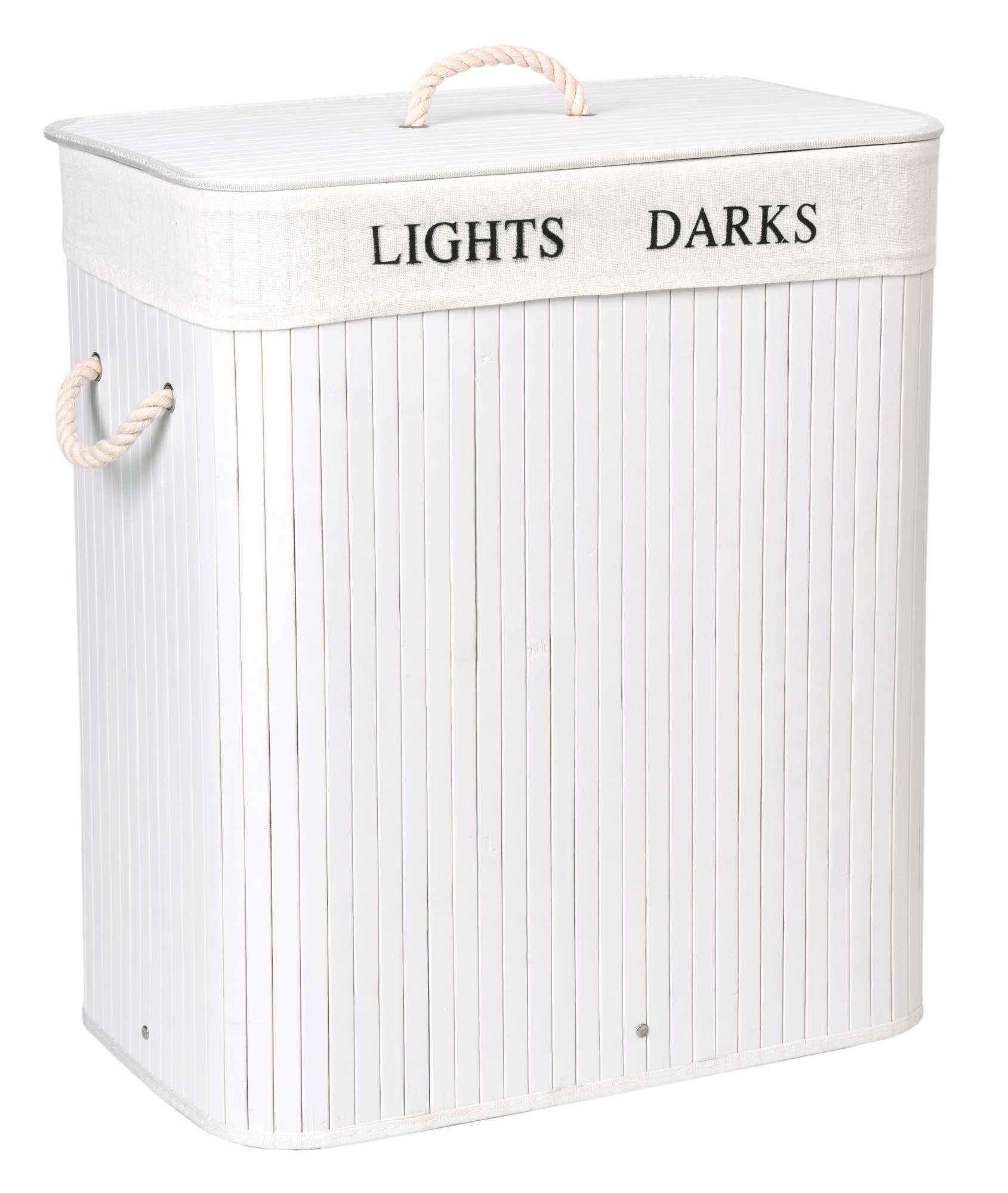 JAKS BAMBUSZ SZENNYESKOSÁR 100L - FEHÉR