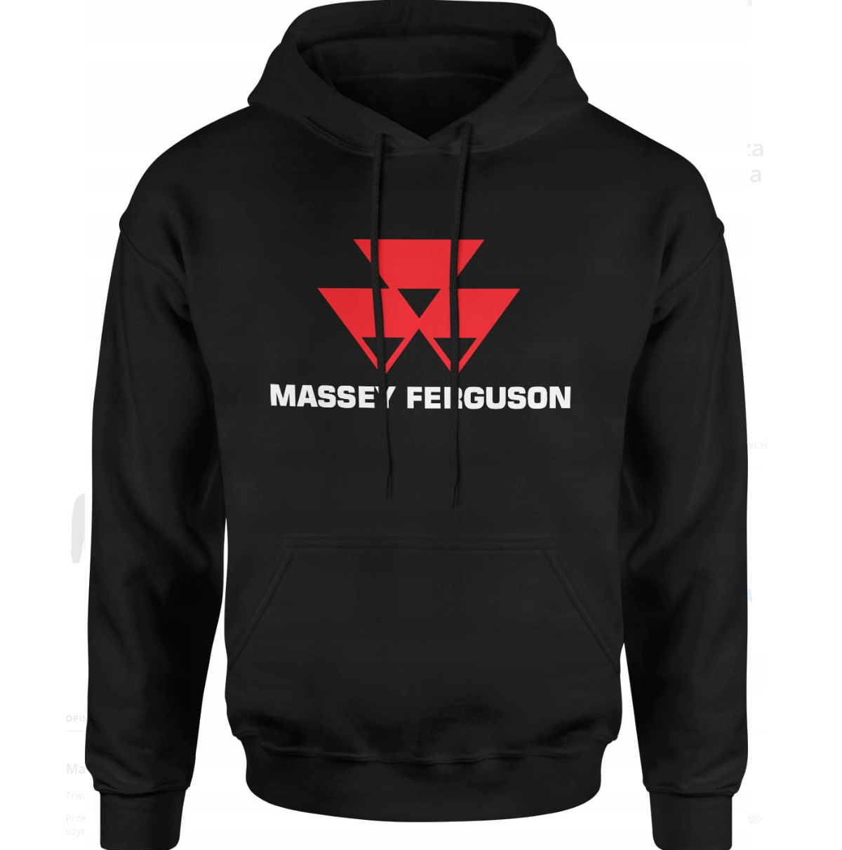 JAKS FÉRFI KAPUCNIS PULÓVER MASSEY FERGUSON - FEKETE Veľkosť: M