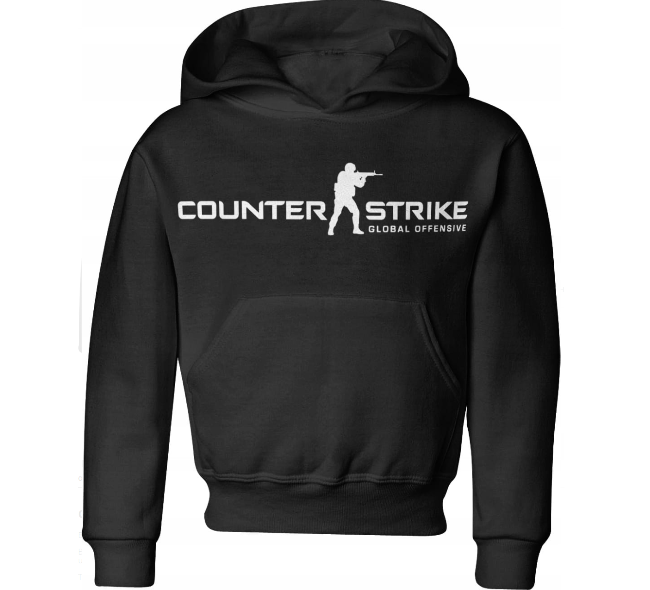 JAKS GYERMEK KAPUCNIS PULÓVER COUNTER STRIKE - FEKETE Rozmery: 122