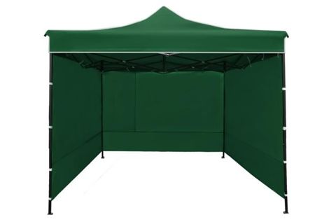 shopJK PROFI HQ OLLÓS ACÉL KERTI SÁTOR 3x3 ZÖLD - MAGAS MINŐSÉG