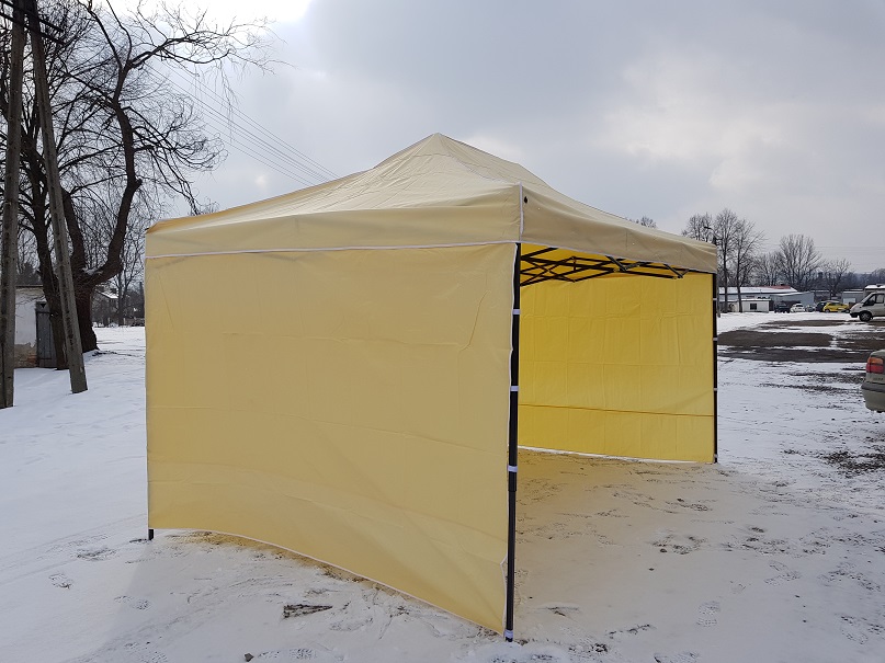 shopJK PROFI HQ OLLÓS ACÉL KERTI SÁTOR 3x3 BÉZS - MAGAS MINŐSÉG