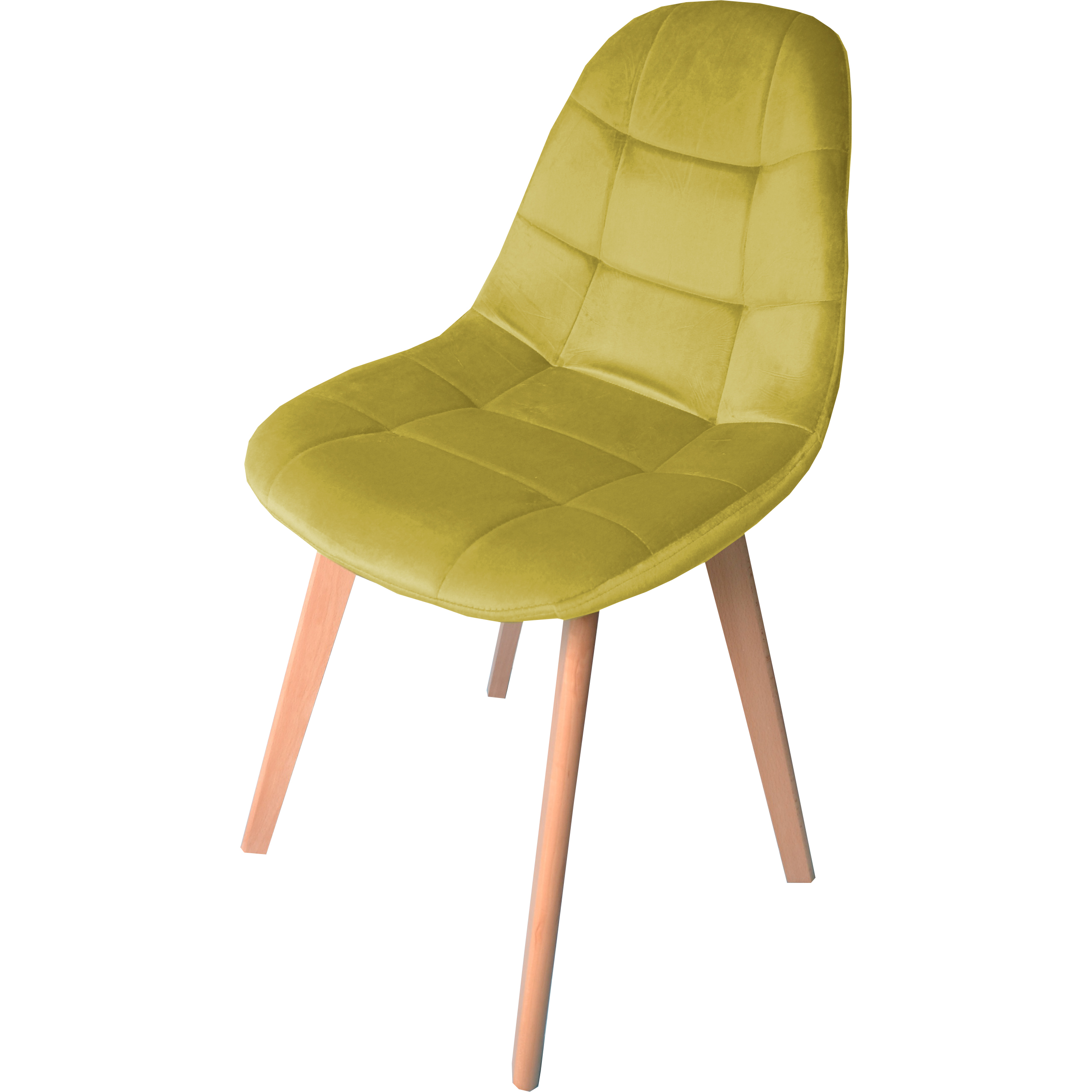 shopJK VELÚR ÉTKEZŐSZÉK CLASSIC - MUSTÁRSZÍNŰ, SKANDINÁV STÍLUS