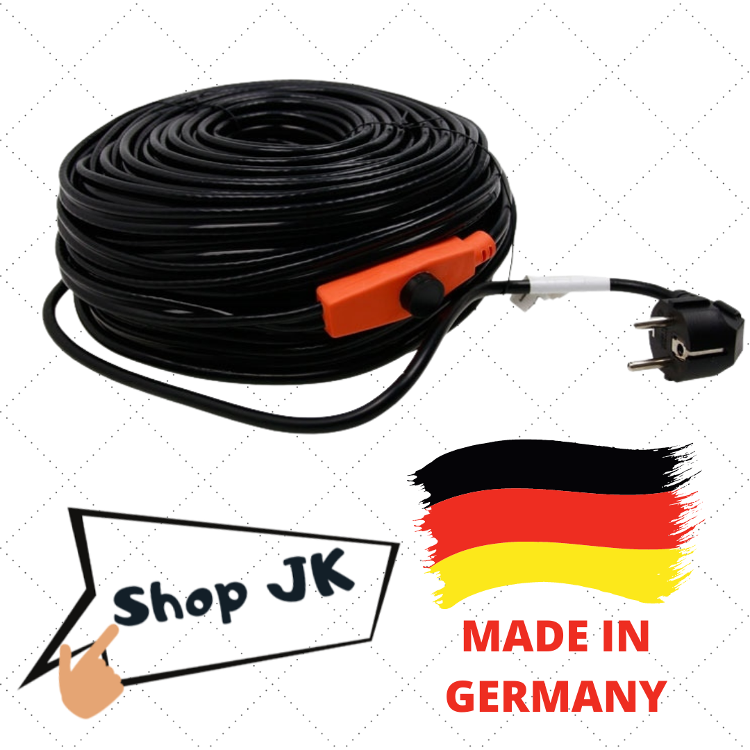 KERBL FŰTŐKÁBEL CSŐHÖZ TERMOSZTÁTTAL 24M 384W + HORGONYZÁS