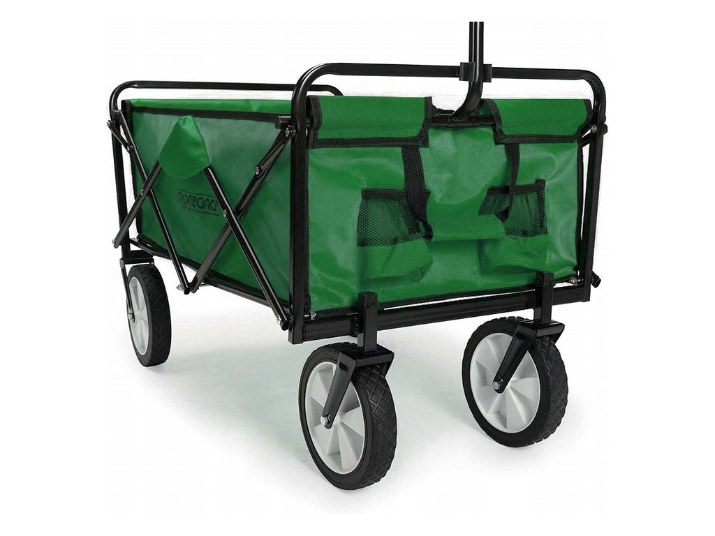 ShopJK ÖSSZEKUKHATÓ TALICSKA 145L - ZÖLD