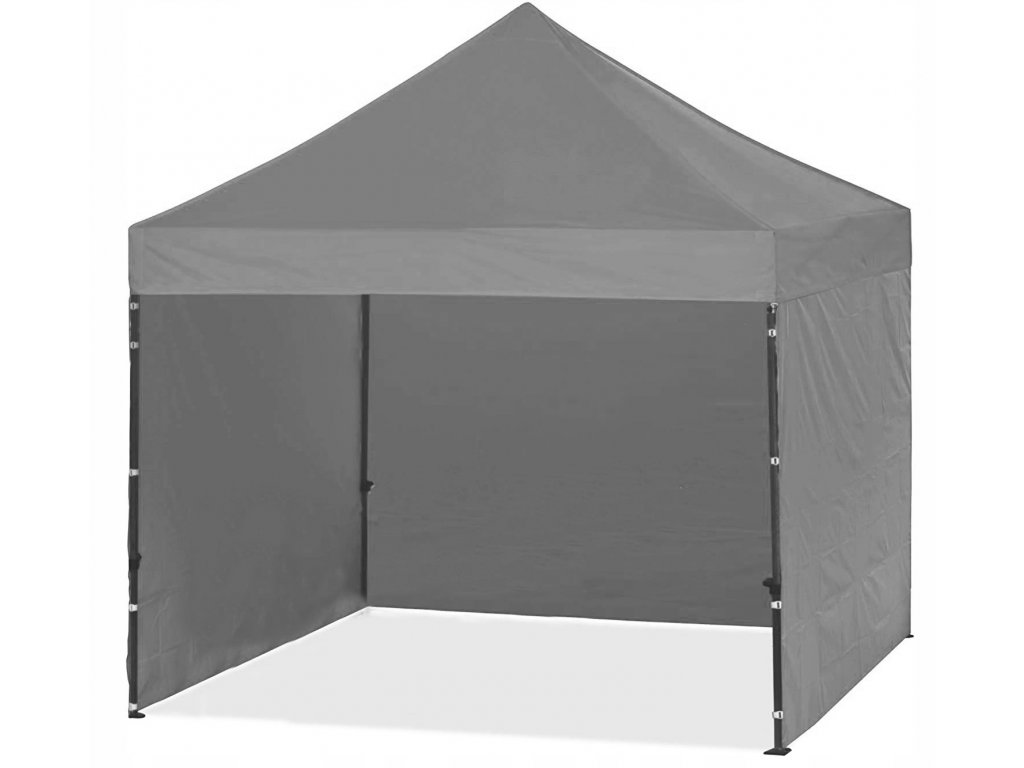 shopJK PROFI HQ ACÉL OLLÓS KERTI SÁTOR  3x3 SZÜRKE - MAGAS MINŐSÉG