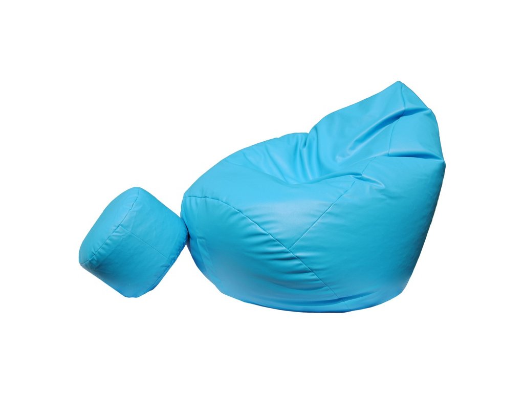 ShopJK ÜLŐZSÁK XXXL + LÁBTARTÓ KĚK 120X100X75CM