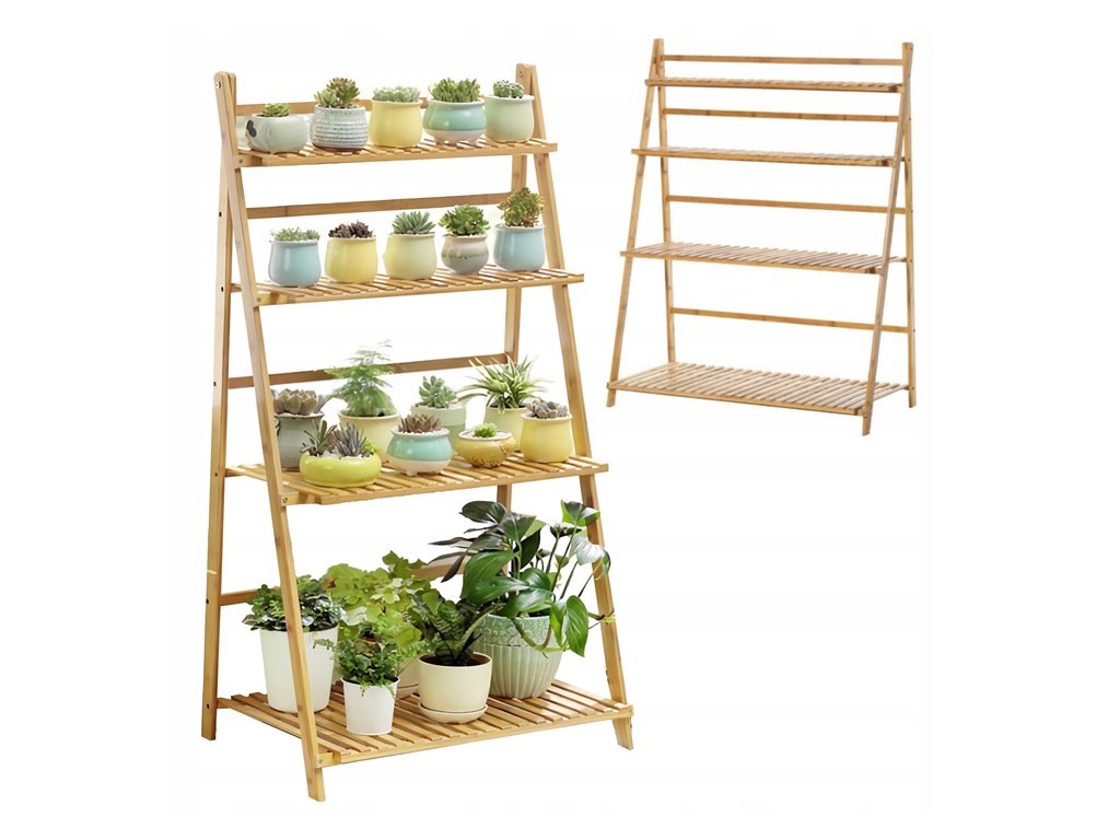 ShopJK FA VIRÁGTARTÓ 4 POLCCAL - POL04