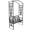 45177 zahradna pergola s lavickou 114 x 45 x 208 cm perg n6085