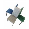 Krzeslo tapicerowane salon jadalnia Velvet ZIELONE Wysokosc siedziska 43 cm