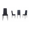 Krzeslo tapicerowane salon jadalnia material czern Szerokosc mebla 40 cm