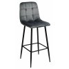 3003hoker krzeslo barowe hamilton velvet welurowe grafitowe 1