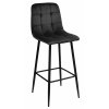 3002hoker krzeslo barowe hamilton czarny velvet 1