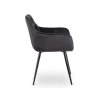 Étkezőszék fekete velúr Modesto