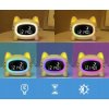 Inteligentny zegar budzik LED dla dzieci kot Kolor dominujacy bialy
