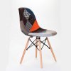 Velvet Fabric Dining Chair Upholstered Fabric New (1)