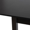 széthúzható étkezőasztal fekete