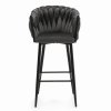 Barová stolička Latina tmavo šedá pohľad z predu